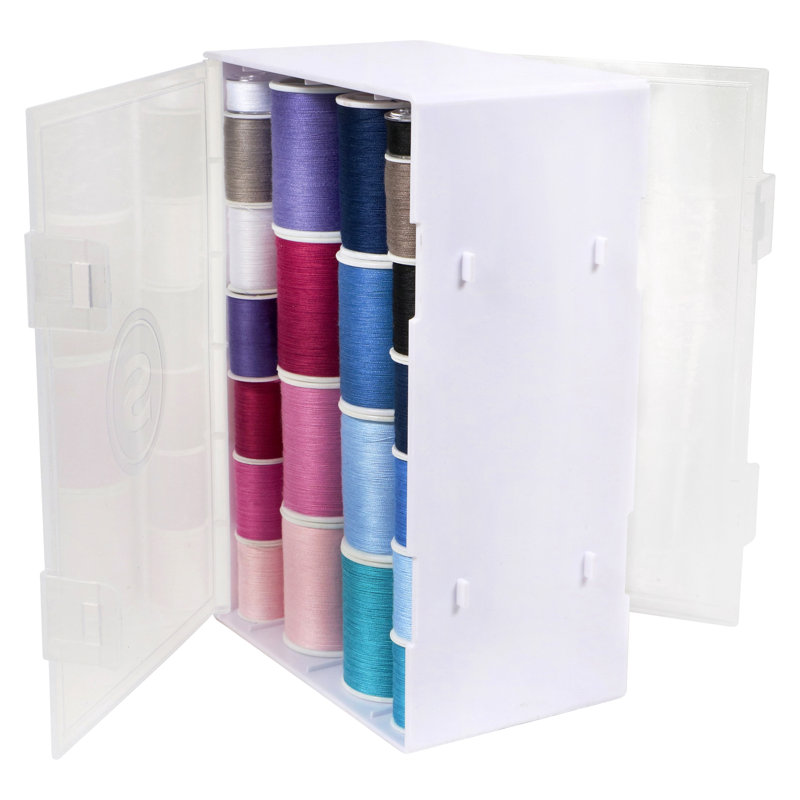 Singer Clear Double-Sided Thread Spool Organizer, 3 Pieces - Thread Not Included
