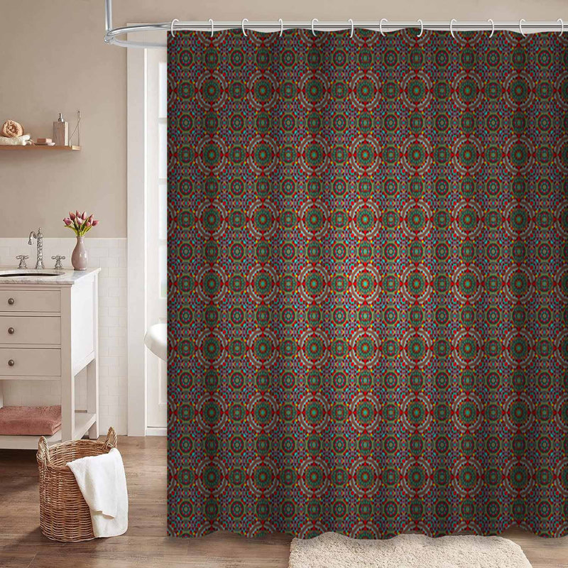 Rideau de douche moderne avec 12 crochets, L 72 po x l 72 po