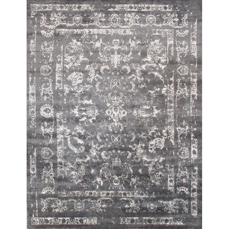Hand Knotted Oriental Indoor Rug, Rectangle 9' x 11'8"