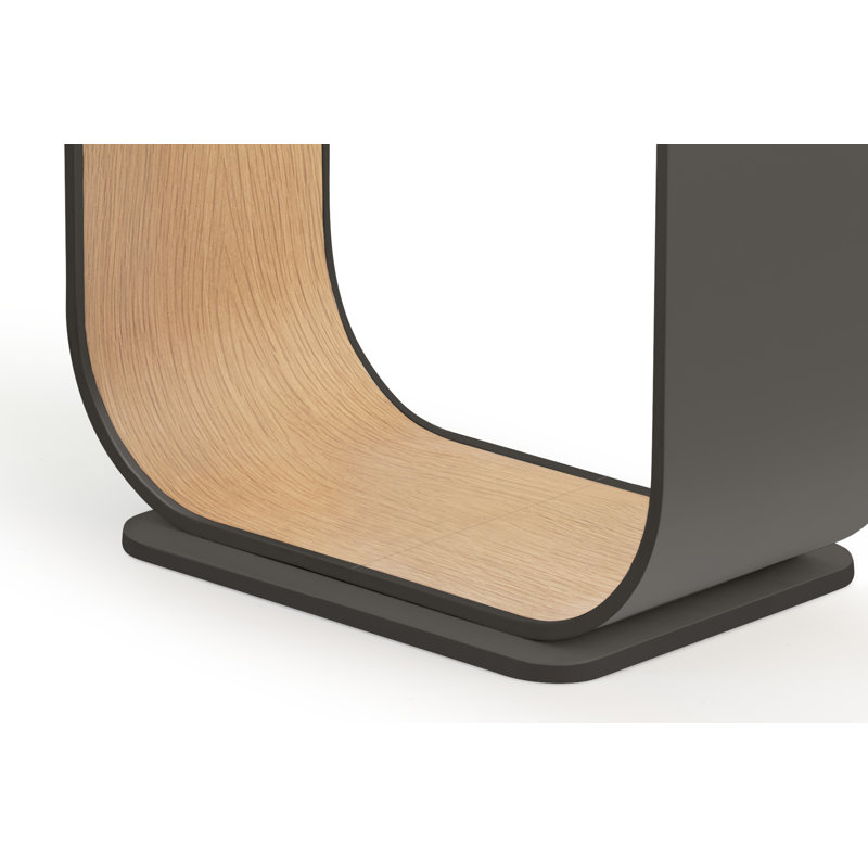 Contour Floor Lamp, Graphite/White Oak
