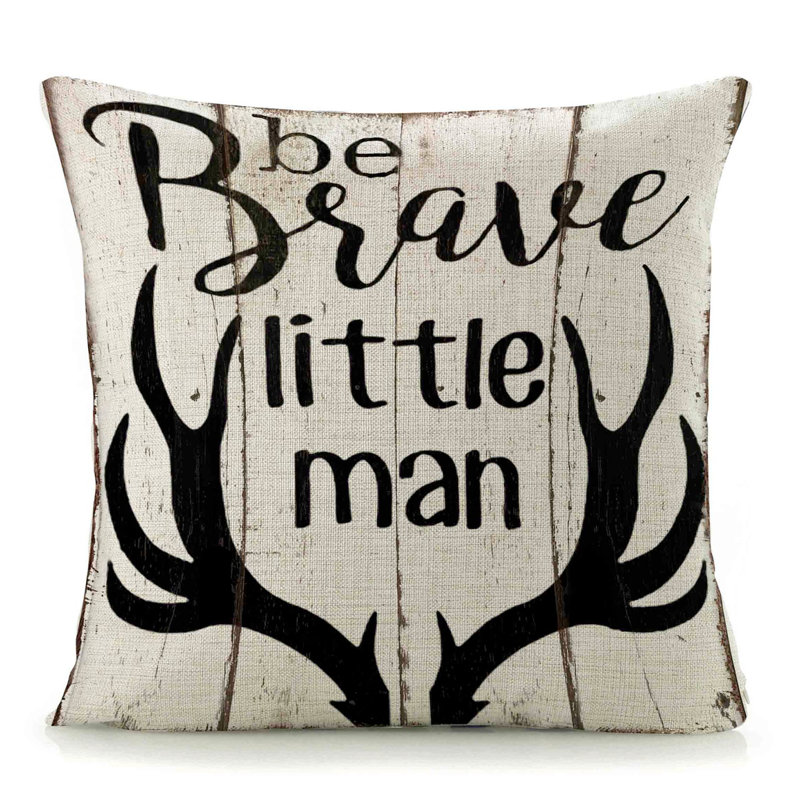  Coussin décoratif en lin Brave Little Man