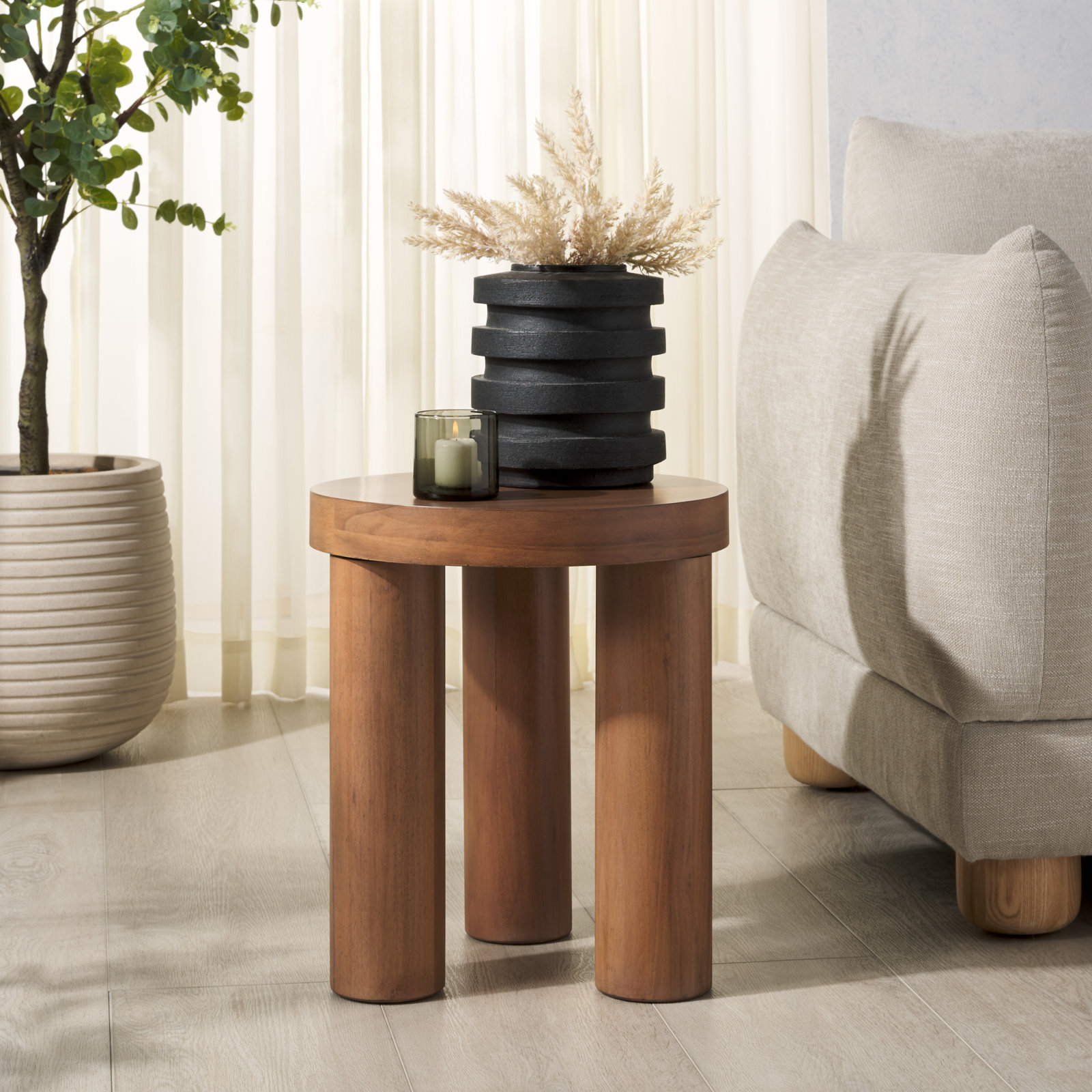 15" End Table, Natural