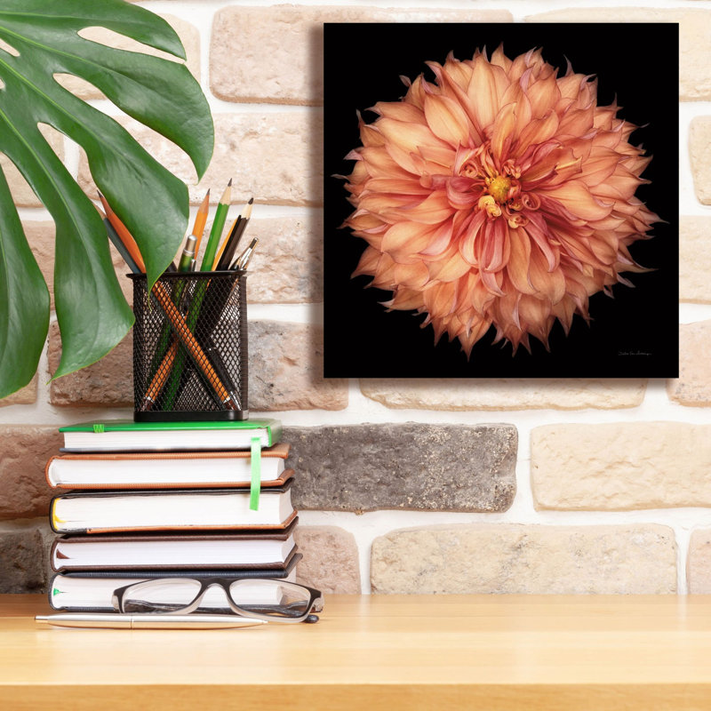  «Dahlia 1» par Debra Van Swearingen, art mural sur toile, 12 po x 12 po