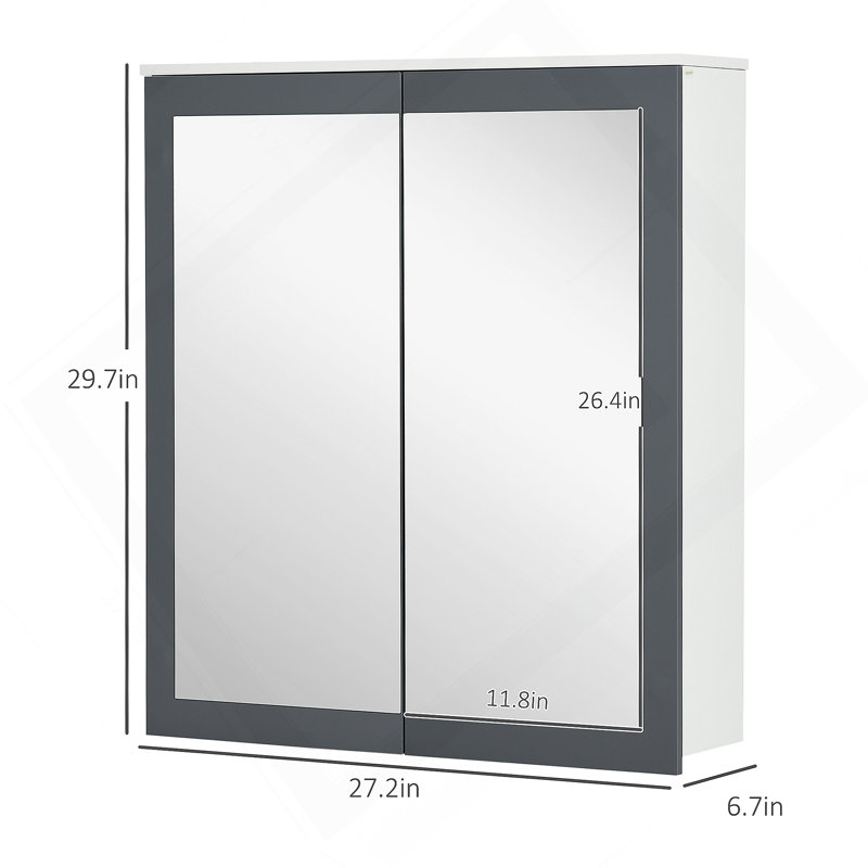 Armoire de rangement murale pour salle de bain, armoire Ã  pharmacie, armoire murale moderne pour salle de bain avec miroir