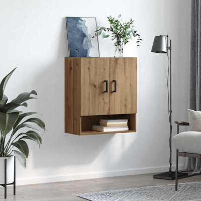 vidaXL Wall Cabinet Wall-mounted Engineered wood Cabinet Storage Bedroom