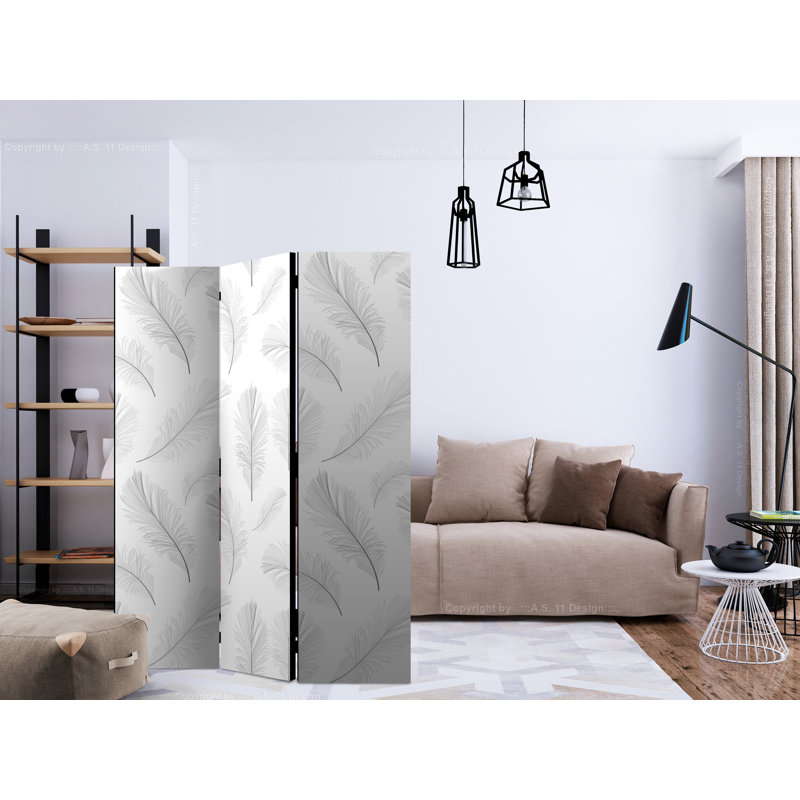 Graciosa 135cm W x 172cm H 3 - Panel Solid Wood Folding Room Divider