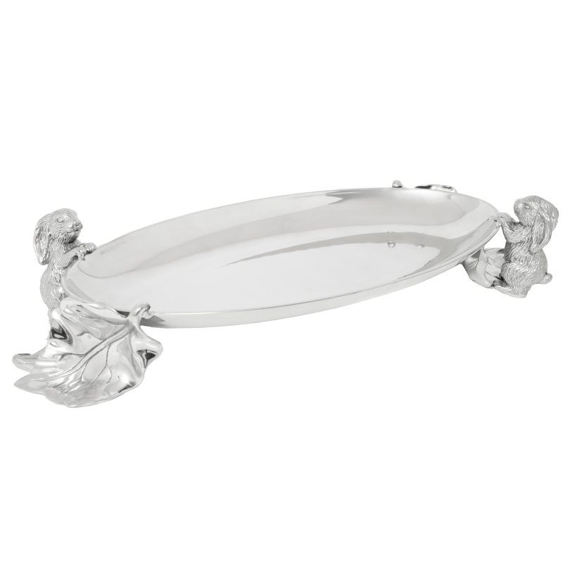 Bunny Metal Decorative Tray