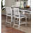 Rustic Counter Height 2Pc Dining Chairs Set