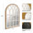 Distressed Solid Wood Arch Mirror-1408279536