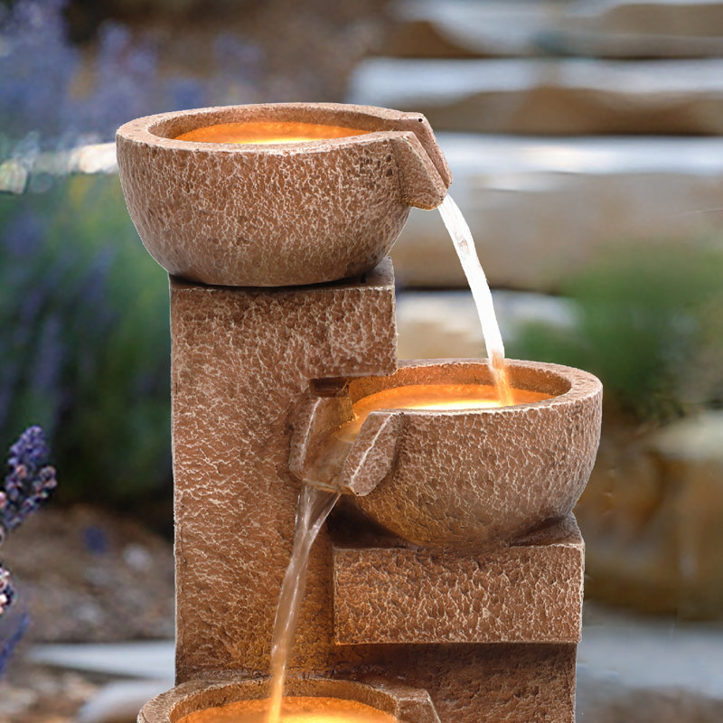 Charles Bentley Danube Cascading Water Feature - Mains Powered