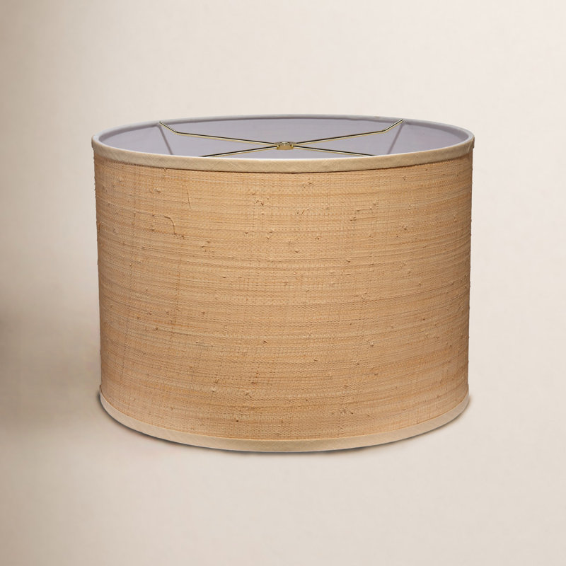Drum Raffia Shade, Large, 13" H x 18" W x 18" D