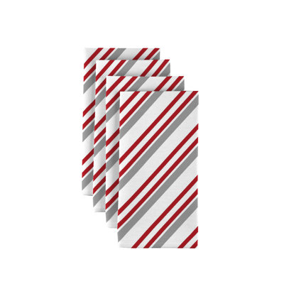 Polyester Striped Square Napkin