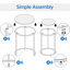 Metal Frame Nesting Tables, Round Side Tables-1969851988