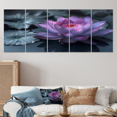 Aman - Lotus Wall Art Living Room Set