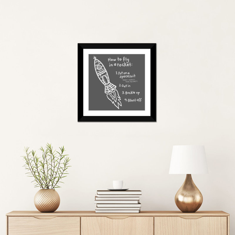 Outerspace / Black I par Noonday Design - Impression sur toile tendue sur châssis, H 16 po x l 16 po x P 1 po, Blanc