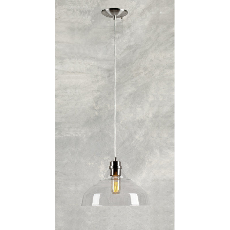 Gerome 1 - Light Brushed Nickel Single Pendant