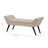 Aitkin Linen Upholstered Bench in Beige Finish, 20.87'' H X 49.92'' W X 17.36'' D