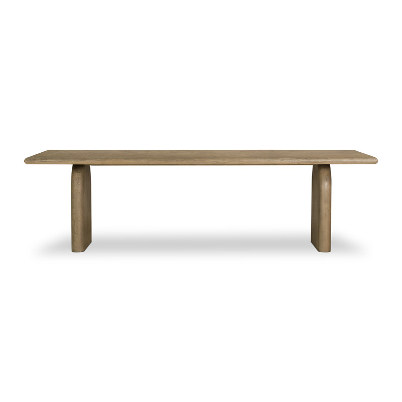 Sorrento Solid Wood Dining Table, 30” H x 106” L x 39” W