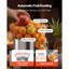Presse-agrumes commercial, presse-agrumes automatique électrique orange de 120 W, extracteur de grenades et d'agrumes au citron pour 20 par minute, acier inoxydable, avec seau de ramassage des pelures, housse en PC