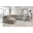Anousheh 5-Piece Transitional Sectional Sofa in Dove Gray