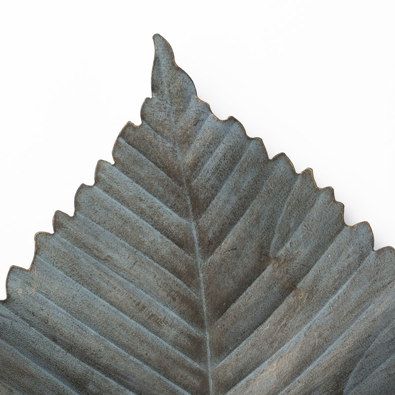Décoration murale feuille, H 16 po x l 10 po x P 2 po