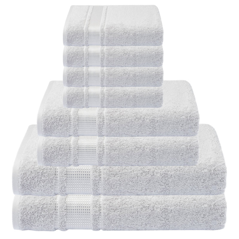 Turkish Cotton Bath Towels, Silver Gray