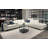 Leather Power Reclining L-Shaped Sectional with Ottoman-67791178