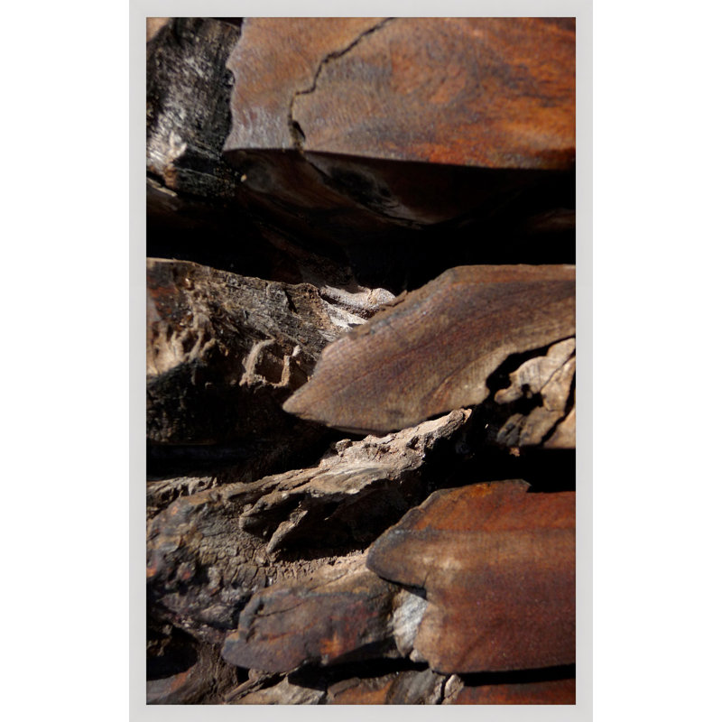 Natural Texture Series 8' Framed Photographic Print on Glass