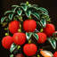 Figurine de litchi en céramique exquise pour entrée