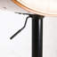 Tabourets de bar pivotants 360, siège en noyer et similicuir, hauteur réglable, ergonomique, pour îlot de cuisine / salle à manger / café, look Mid-Century, chaise beige, revêtement, salle à manger / café / cuisine à base stable-120946532