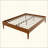 High Solid Dry Bamboo Wood Platform Bed Frame, With Wood Slat Metal Support, Modern & Minimalist Style, No Box Spring Needed, Easy Assembly-2097838954-2097838933