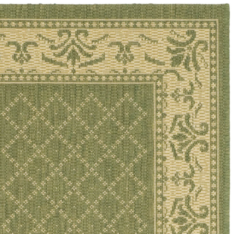Tapis d'intérieur / extérieur vert Bordeaux Bordeaux, Tapis de couloir 2 pi 3 po x 10 pi