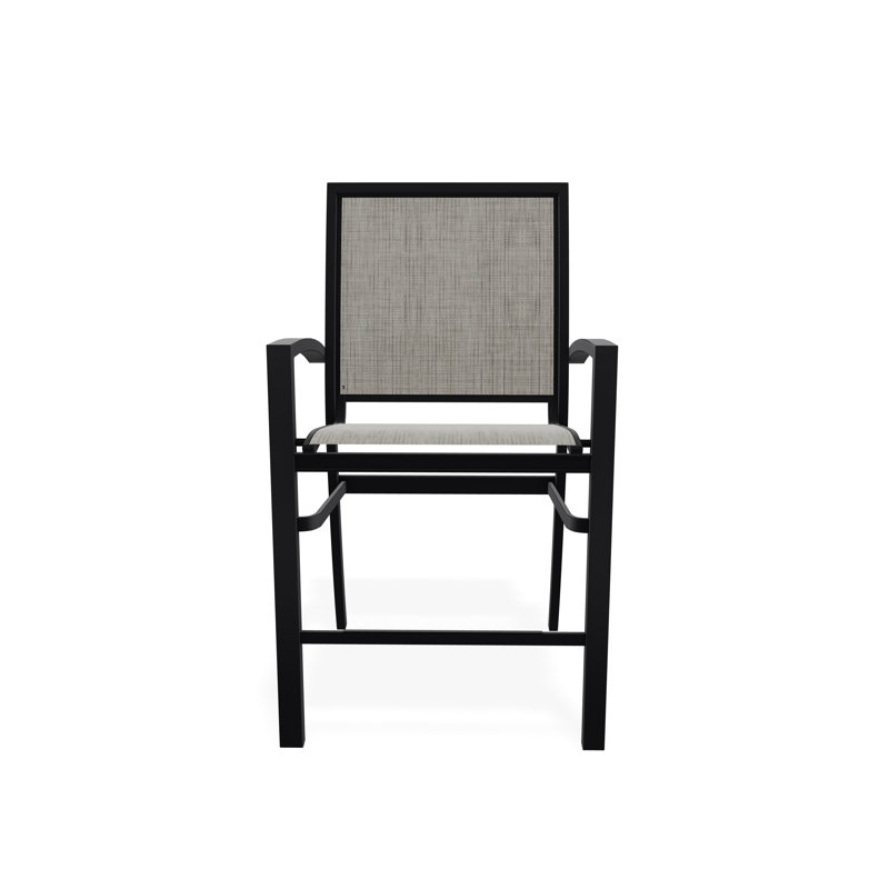 Tabouret de comptoir d'extérieur 26 po Kendall, Noir, Fumée