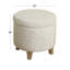 Repose-pieds de rangement rond de 19 po Asha Mid