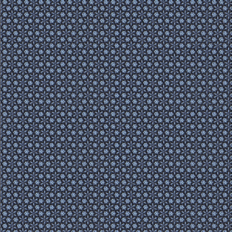 Tapis bleu foncé tissé à la machine, Carré 3 pi