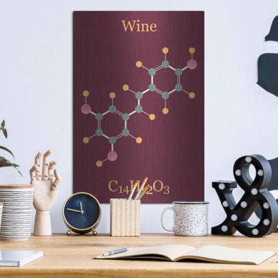 «Wine Molecule», art mural en métal