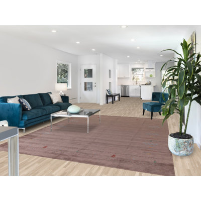 Tapis brun Gabbeh 8 x 10