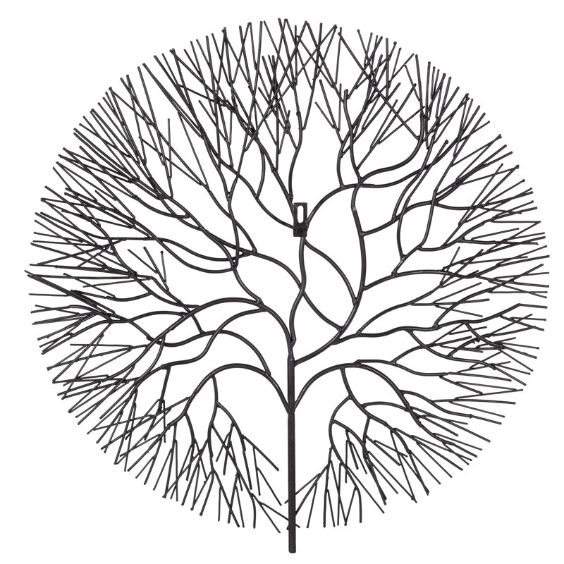 Wire Tree Wall Décor, 25" H x 24" W x 2" D