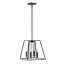 Luminaire suspendu géométrique à 4 lumières Fernly