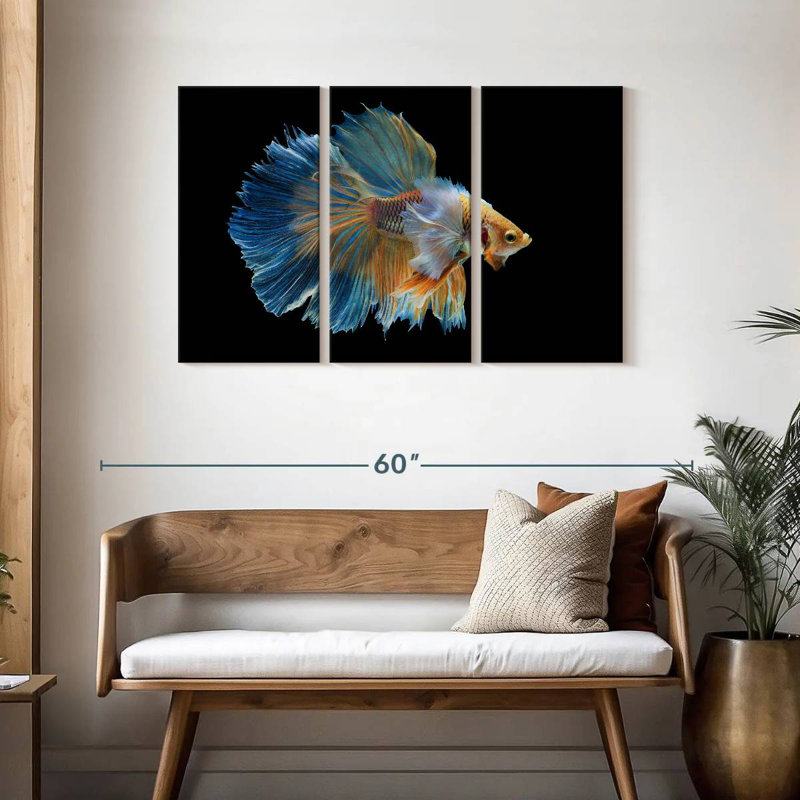 Brampt Sublime Fighter Fish, 28" H x 45" W