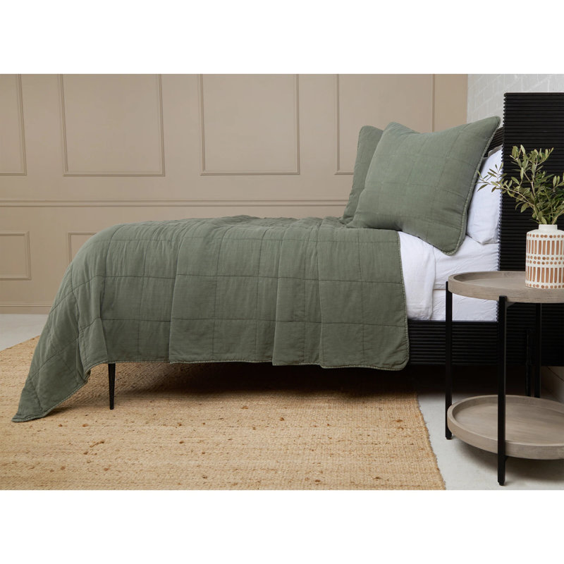 Antwerp Coverlet, King Coverlet, Moss