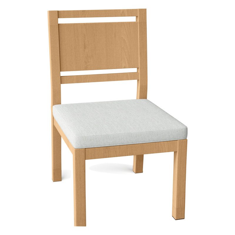 Avondale Teak Outdoor Side Chair, Welt, Teck Avondale # 4 teck naturel, Bali perle
