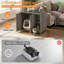Hidden Cat Litter Box Enclosure for Large Self-Cleaning Litter Boxes with Power Strip