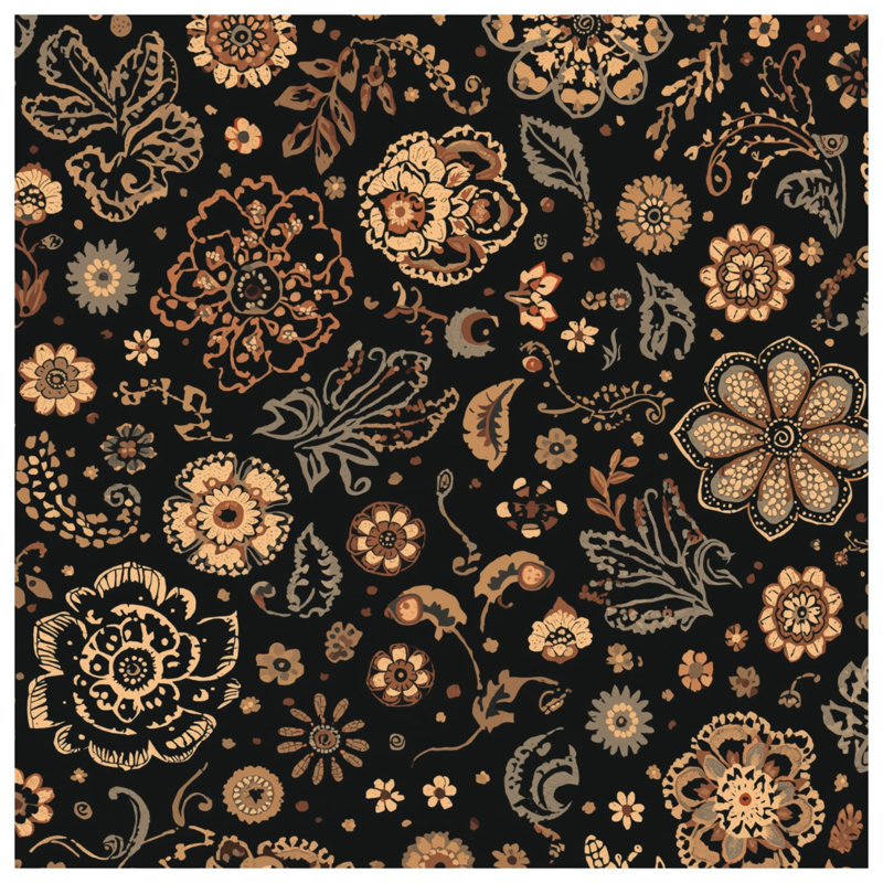 Rideaux de fenêtre à motif floral, voilages et rideaux à motif floral - 1 panneau, 50" x 80" - 1 Panel, Blockout