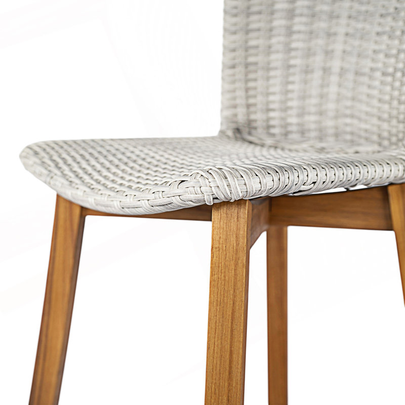 Ensemble de 2 tabourets de bar d'extérieur, Light Gray