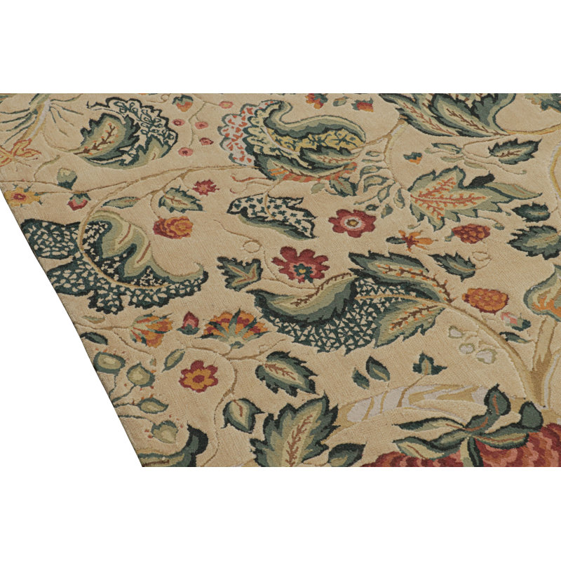 Wool Floral Area Rug