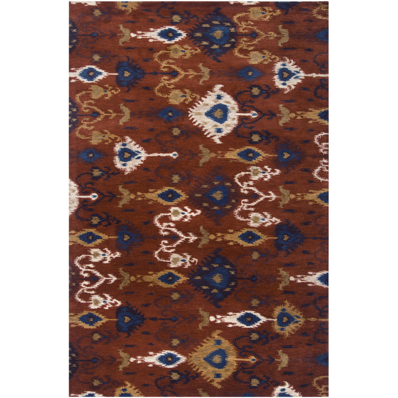 Diavione Wool Ikat Indoor Rug, Rectangle 9' x 13'