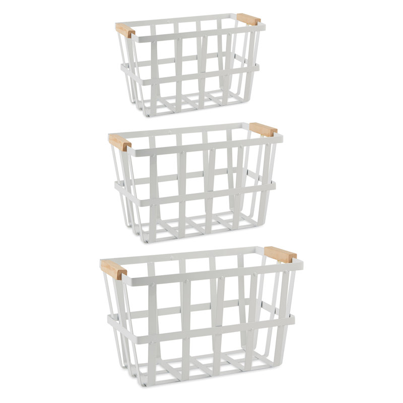 Gracie Oaks Basket, White