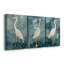 Simple Egret I - Ensemble de 3 toiles tendues-410558371