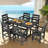 7PC Modern Outdoor Dining Set for 6, Durable HDPE Table and Chairs with Comfortable Ergonomic Design-870706890